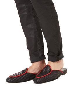 ANTIBES MULES IN BLACK - THE BOX BOUTIQUE