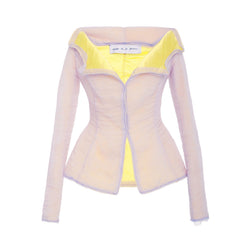 ETHEL OFF THE SHOULDER FITTED JACKET - THE BOX BOUTIQUE