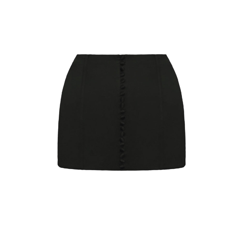 SATIN CORSET BELT IN BLACK - THE BOX BOUTIQUE