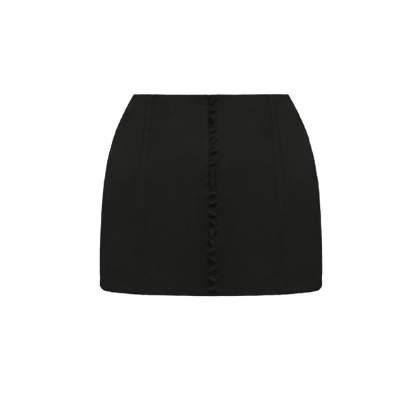 SATIN CORSET BELT IN BLACK - THE BOX BOUTIQUE