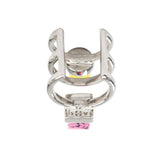 BTS 10 MIDI RING WITH YELLOW AND PINK - THE BOX BOUTIQUE