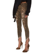 KATE SKINNY DISTRESSED JEANS IN LEOPARD - THE BOX BOUTIQUE