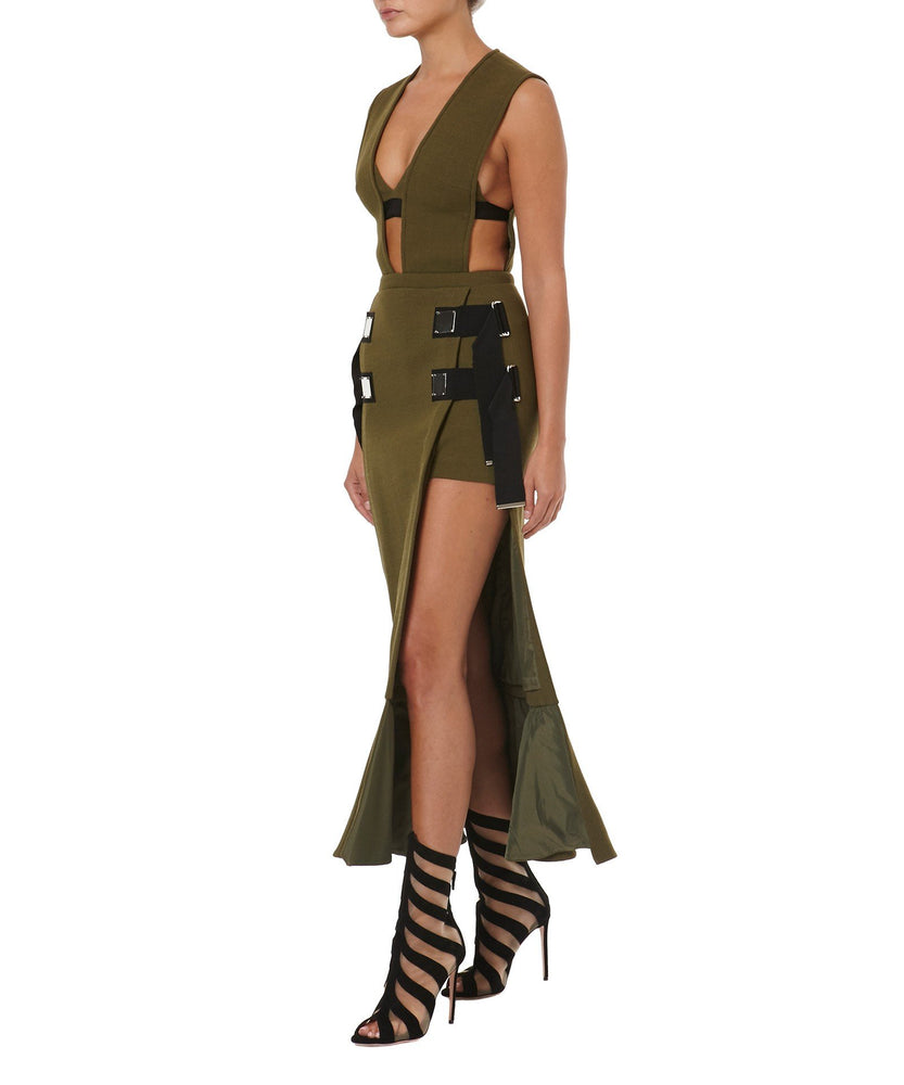 OVERLAY CUTOUT DRESS - THE BOX BOUTIQUE