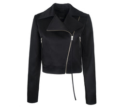 SATIN BIKER JACKET - THE BOX BOUTIQUE