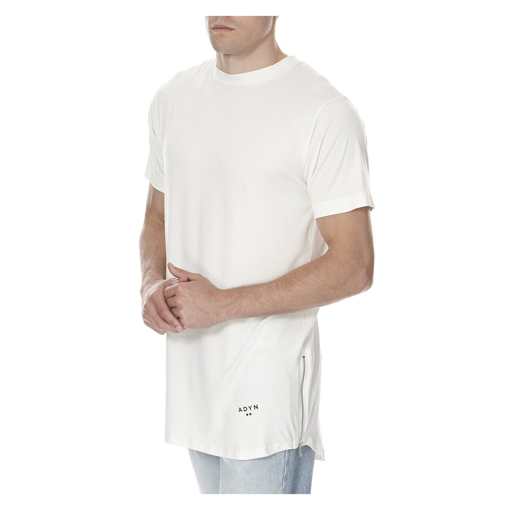 ESSENTIAL BASIC TEE SILVER ZIP - THE BOX BOUTIQUE