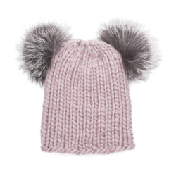 MIMI CHUNKY BEANIE IN ROSE - THE BOX BOUTIQUE