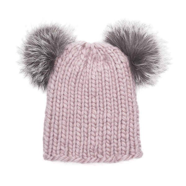 MIMI CHUNKY BEANIE IN ROSE - THE BOX BOUTIQUE