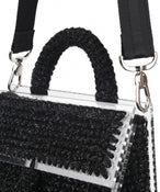 SPARKLY BLACK COPACABANA PURSE - THE BOX BOUTIQUE