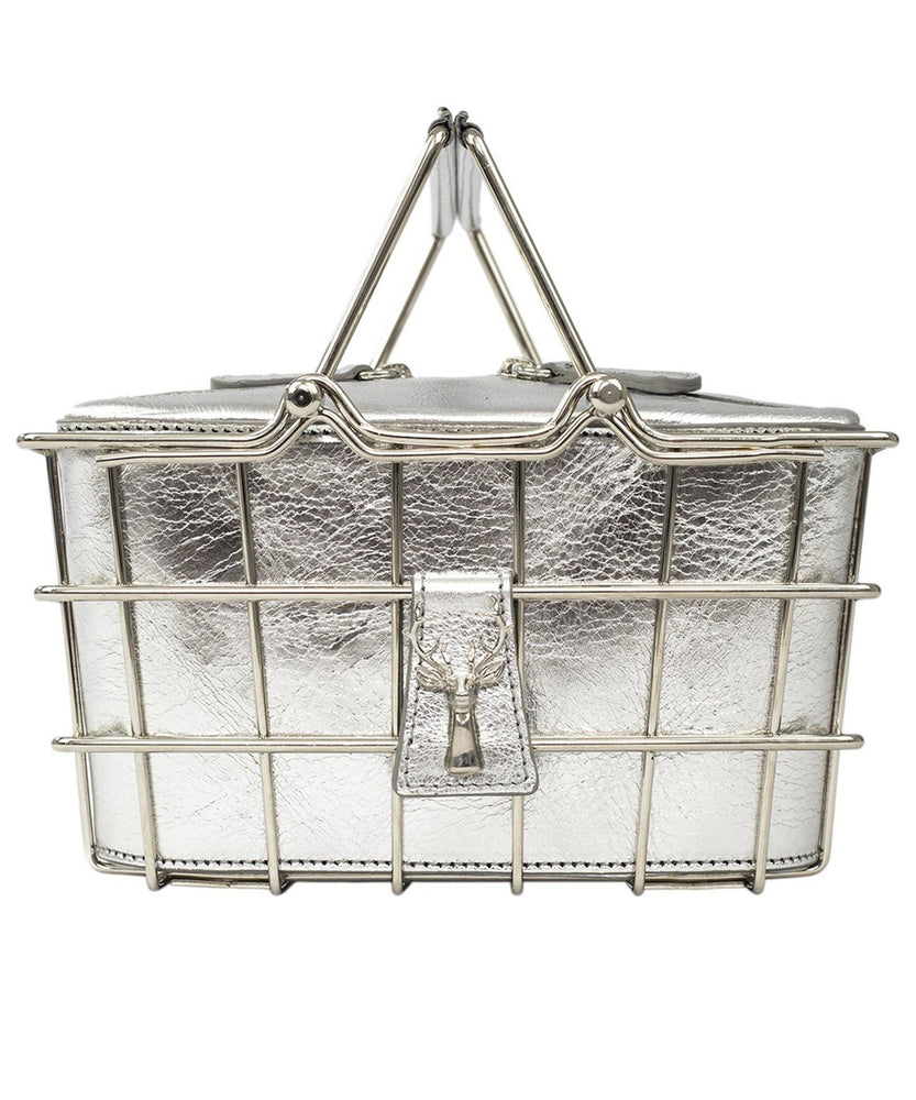 SILVER CAROLINE MINI BAG - THE BOX BOUTIQUE