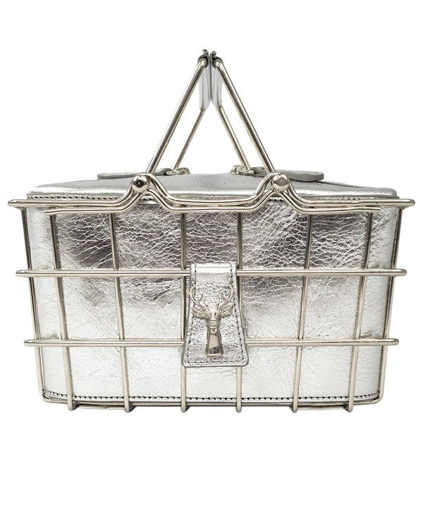 SILVER CAROLINE MINI BAG - THE BOX BOUTIQUE