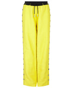 TROUSERS WITH SIDE BUTTONS IN YELLOW - THE BOX BOUTIQUE