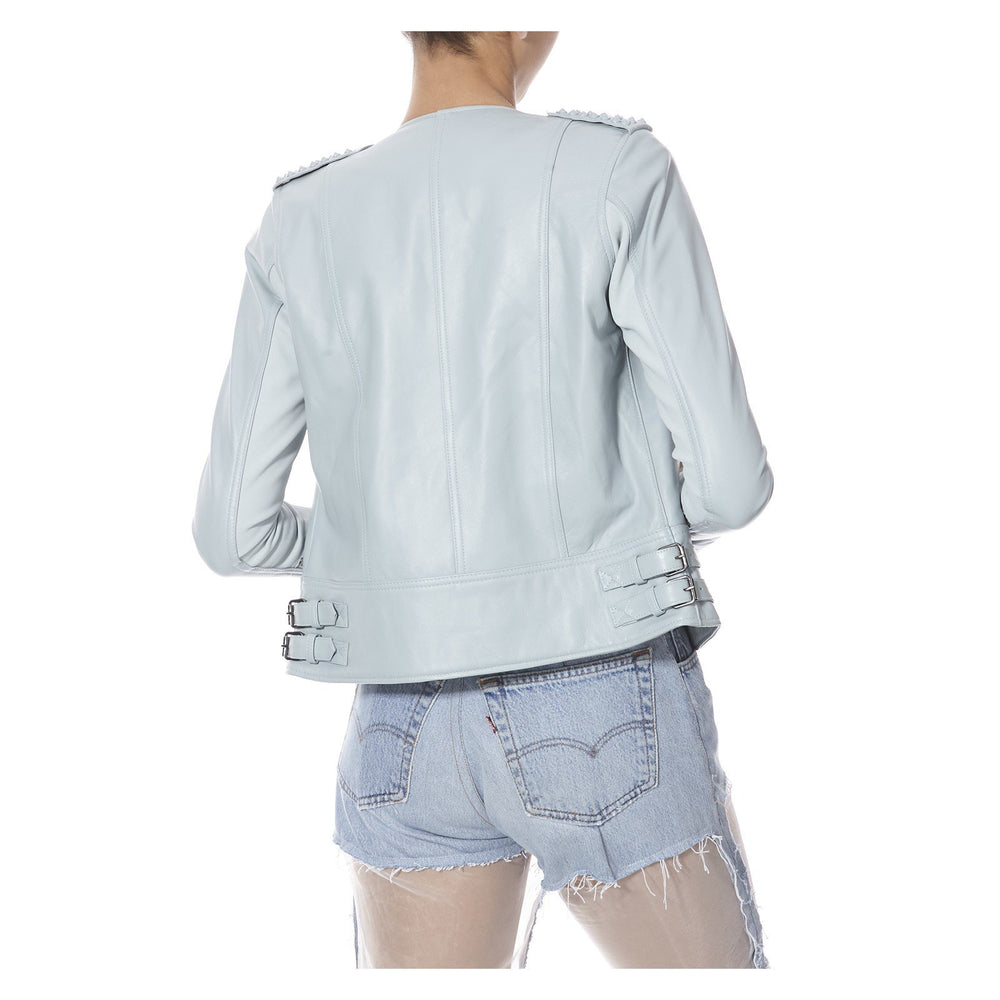 ERIN LIGHT BLUE JACKET - THE BOX BOUTIQUE