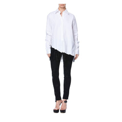 FOXY OVERSIZED SHIRT WITH LACE PANEL - THE BOX BOUTIQUE