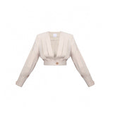 TWILL BANDED JACKET - THE BOX BOUTIQUE