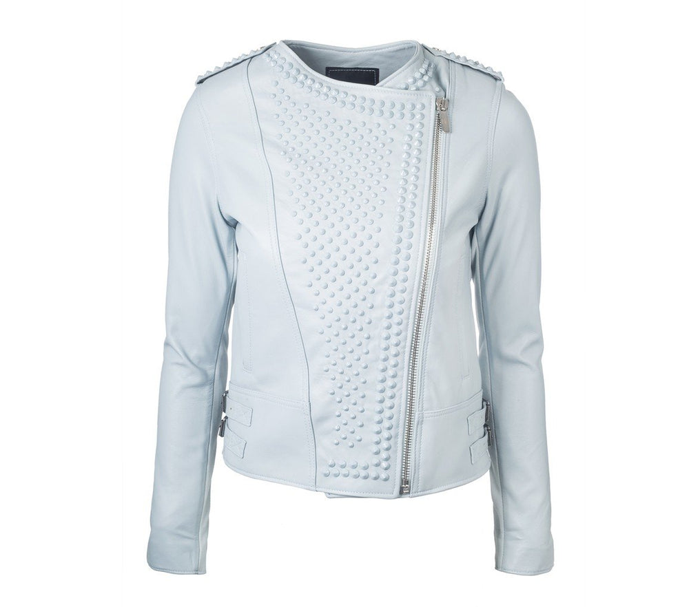 ERIN LIGHT BLUE JACKET - THE BOX BOUTIQUE