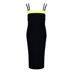 CONTRAST BAND PENCIL DRESS - THE BOX BOUTIQUE