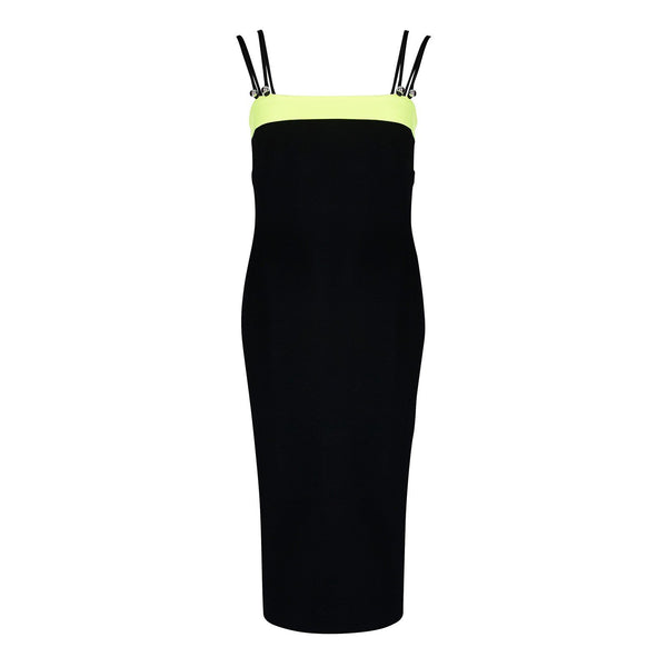 CONTRAST BAND PENCIL DRESS - THE BOX BOUTIQUE