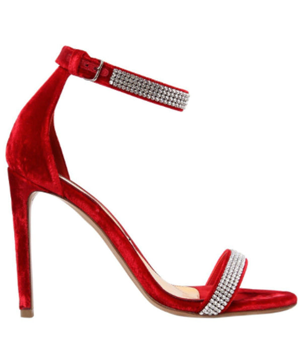 RED VELVET SANDALS - THE BOX BOUTIQUE