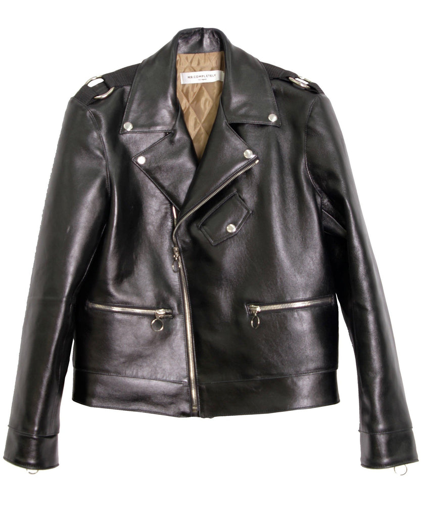 LEATHER MOTO JACKET - THE BOX BOUTIQUE