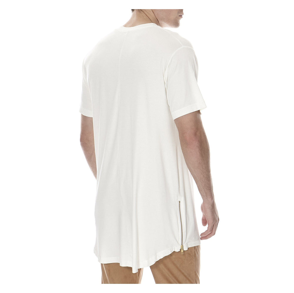 ESSENTIAL BASIC TEE GOLDEN ZIP - THE BOX BOUTIQUE