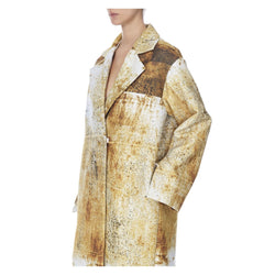 RUST PRINTED COAT - THE BOX BOUTIQUE