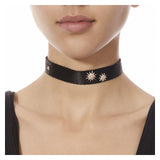 TRIPLE STARBURST CHOKER IN ROSE GOLD - THE BOX BOUTIQUE