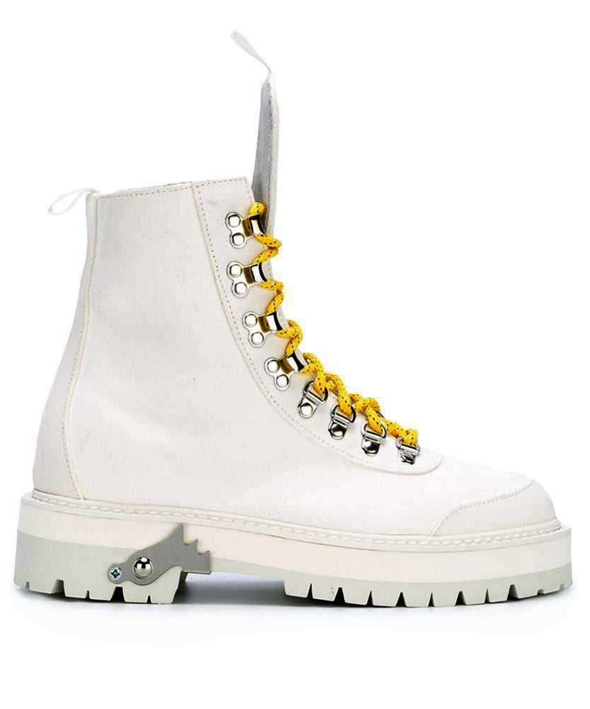 HIKING MOUNTAIN BOOTS IN WHITE - THE BOX BOUTIQUE