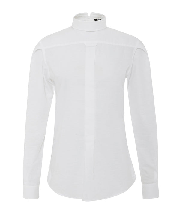 BACKWARDS BUTTON-UP WHITE SHIRT - THE BOX BOUTIQUE