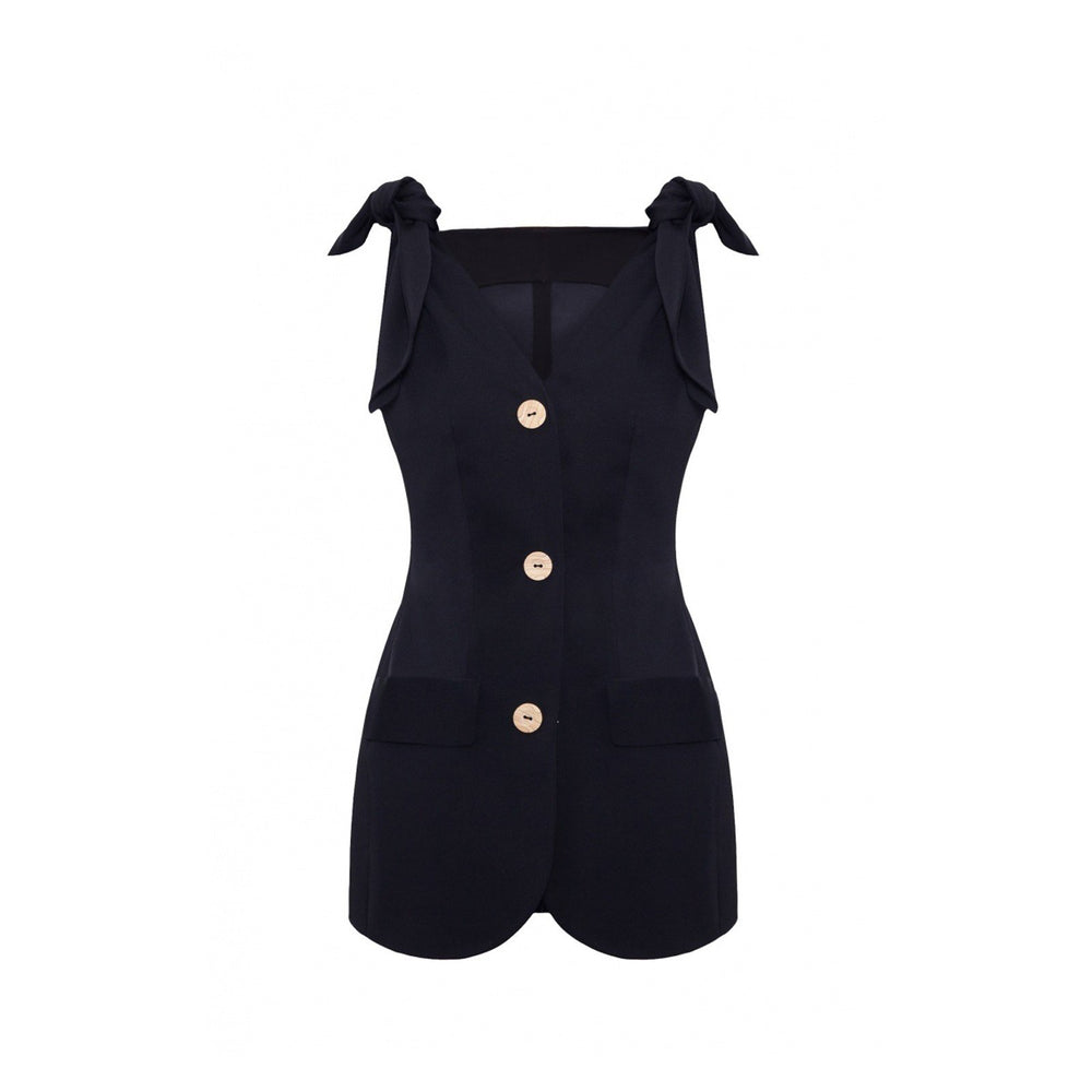 TIES CREPE VEST - THE BOX BOUTIQUE