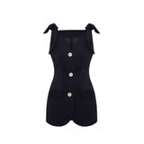 TIES CREPE VEST - THE BOX BOUTIQUE