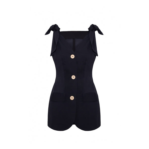TIES CREPE VEST - THE BOX BOUTIQUE