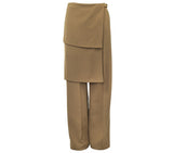 DOUBLE PANEL CAMEL TROUSERS - THE BOX BOUTIQUE