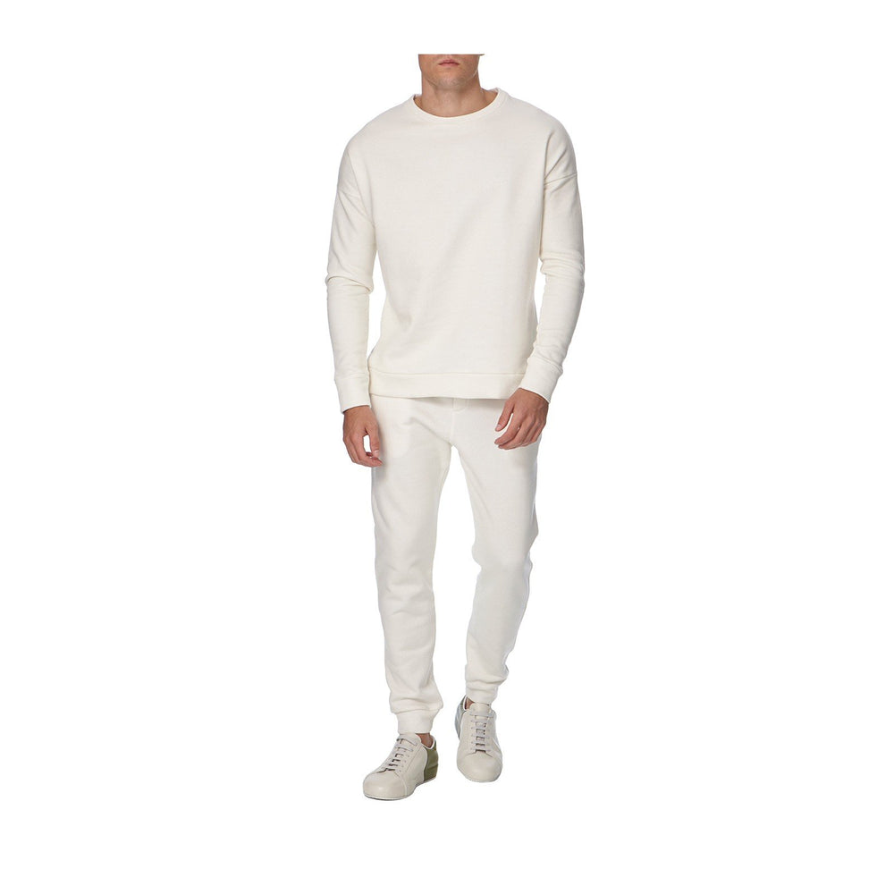 WHITE ESSENTIAL SWEATSHIRT - THE BOX BOUTIQUE