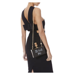 BOTTLE CLUTCH IN BLACK - THE BOX BOUTIQUE