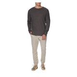 MINERAL LONG SLEEVE TEE IN CHARCOAL - THE BOX BOUTIQUE