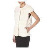 WHITE MAGNUM MINK FUR GILET - THE BOX BOUTIQUE