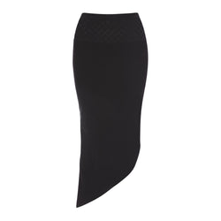 BLACK ASYMMETRIC SKIRT - THE BOX BOUTIQUE