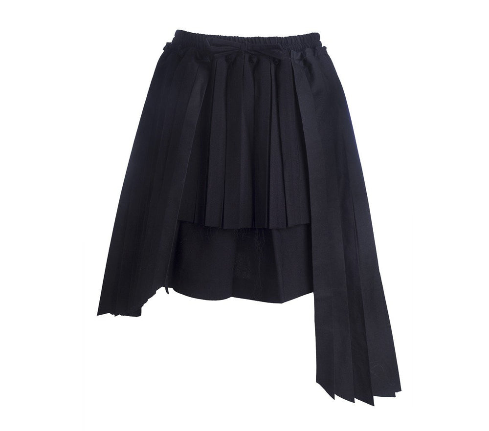 MINI SKIRT WITH PLEATED PANELS - THE BOX BOUTIQUE