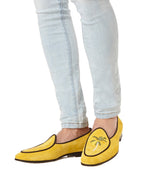 KENSINGTON EMBROIDERED LOAFERS IN YELLOW - THE BOX BOUTIQUE