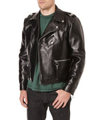 LEATHER MOTO JACKET - THE BOX BOUTIQUE