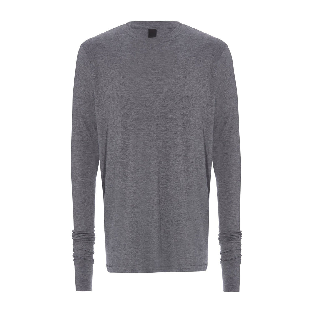 ESSENTIAL LONG SLEEVE TEE GREY - THE BOX BOUTIQUE
