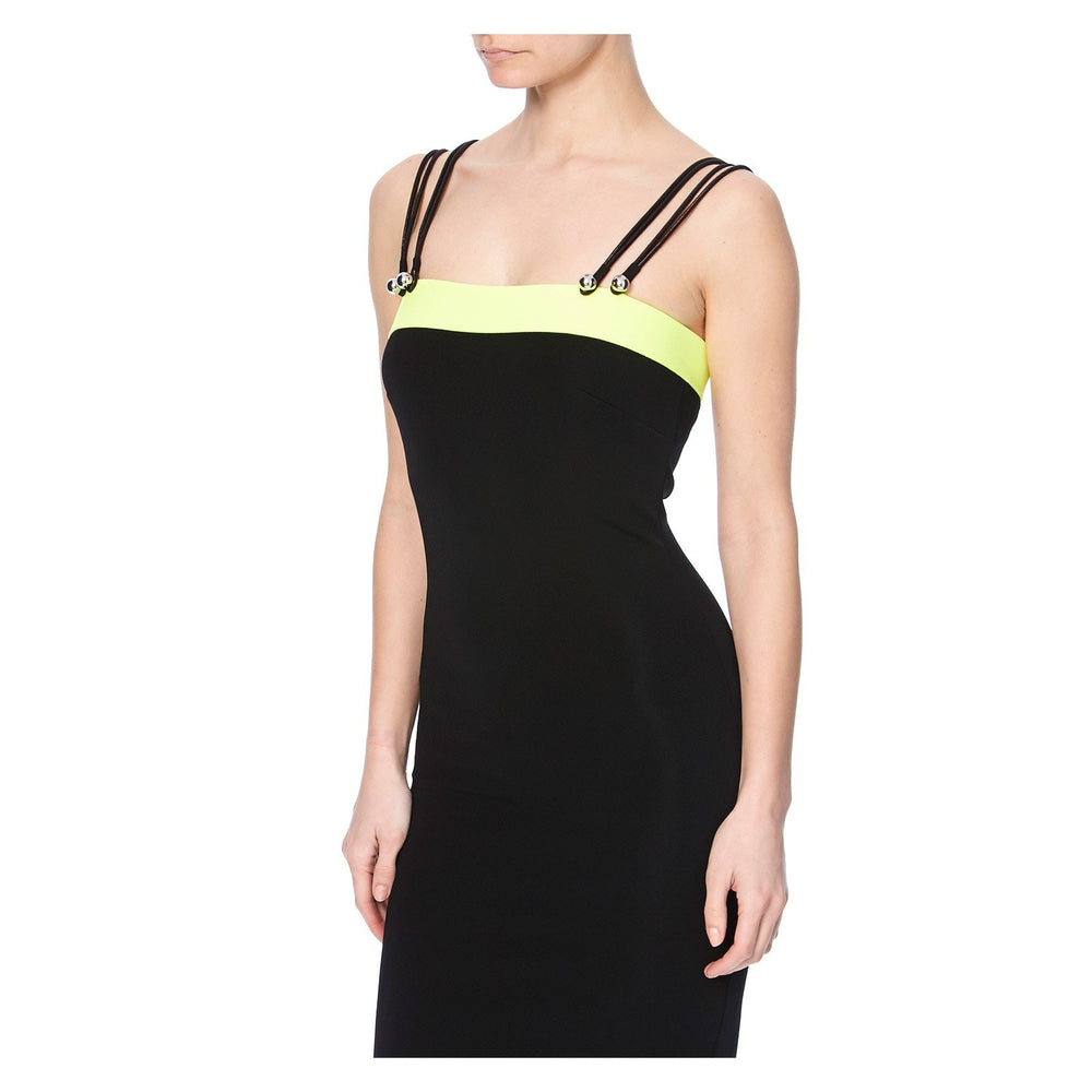 CONTRAST BAND PENCIL DRESS - THE BOX BOUTIQUE