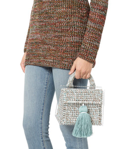 MINT BATH COPACABANA TOP HANDLE BAG - THE BOX BOUTIQUE