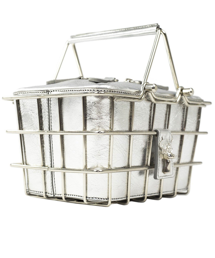 SILVER CAROLINE MINI BAG - THE BOX BOUTIQUE