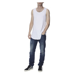 BRUSHED SLIM FIT VINTAGE WASH JEANS - THE BOX BOUTIQUE