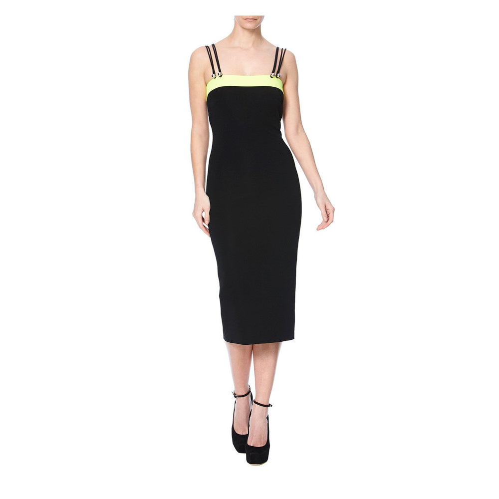 CONTRAST BAND PENCIL DRESS - THE BOX BOUTIQUE