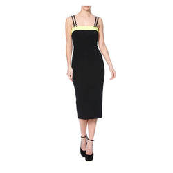CONTRAST BAND PENCIL DRESS - THE BOX BOUTIQUE