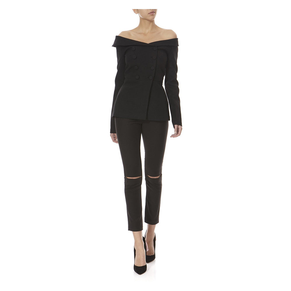 IZO PUMP BLACK WITH PINK FRINGE - THE BOX BOUTIQUE