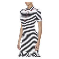 STRIPED JERSEY MIDI DRESS - THE BOX BOUTIQUE