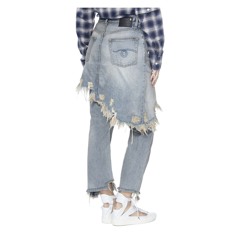 DOUBLE CLASSIC DISTRESSED JEANS - THE BOX BOUTIQUE